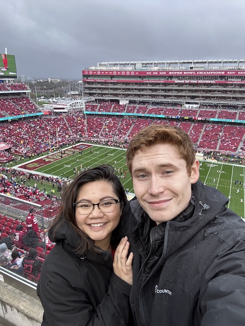 Stadium selfie